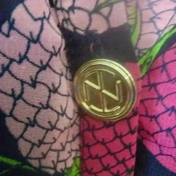 Anthropologie Tracy Negoshian Dress Size Small Tropical Pineapple - Picture 8 of 9